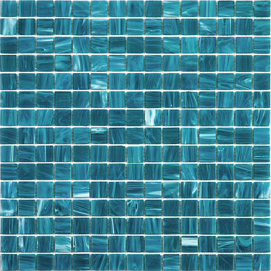 Pacific Blue 12x12 Glossy Uniform Square Glass Mosaic Tile (20 pack, 20 sq ft/case) - Sample