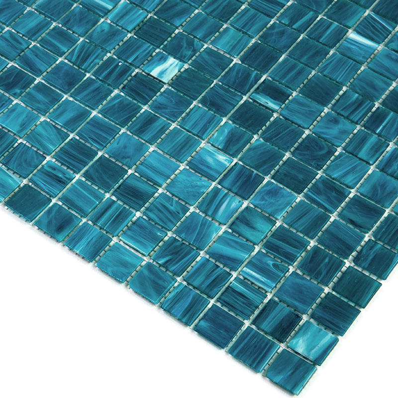 Pacific Blue 12x12 Glossy Uniform Square Glass Mosaic Tile (20 pack, 20 sq ft/case) - Sample