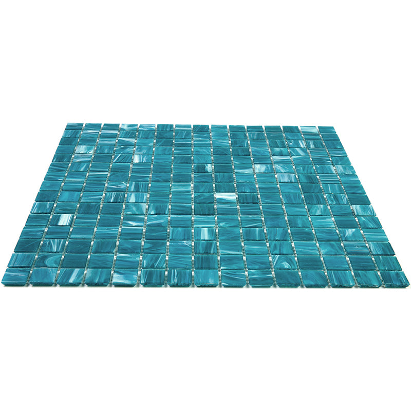 Pacific Blue 12x12 Glossy Uniform Square Glass Mosaic Tile (20 pack, 20 sq ft/case) - Sample