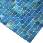 Blue 12x12 Uniform Square Glossy Glass Mosaic Tile (20 pack, 20 sq ft/case) - Sample