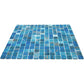Blue 12x12 Uniform Square Glossy Glass Mosaic Tile (20 pack, 20 sq ft/case) - Sample