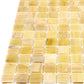 Cream Beige 12x12 Glossy Uniform Square Glass Mosaic Tile (20 pack, 20 sq ft/case) - Sample