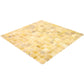 Cream Beige 12x12 Glossy Uniform Square Glass Mosaic Tile (20 pack, 20 sq ft/case) - Sample