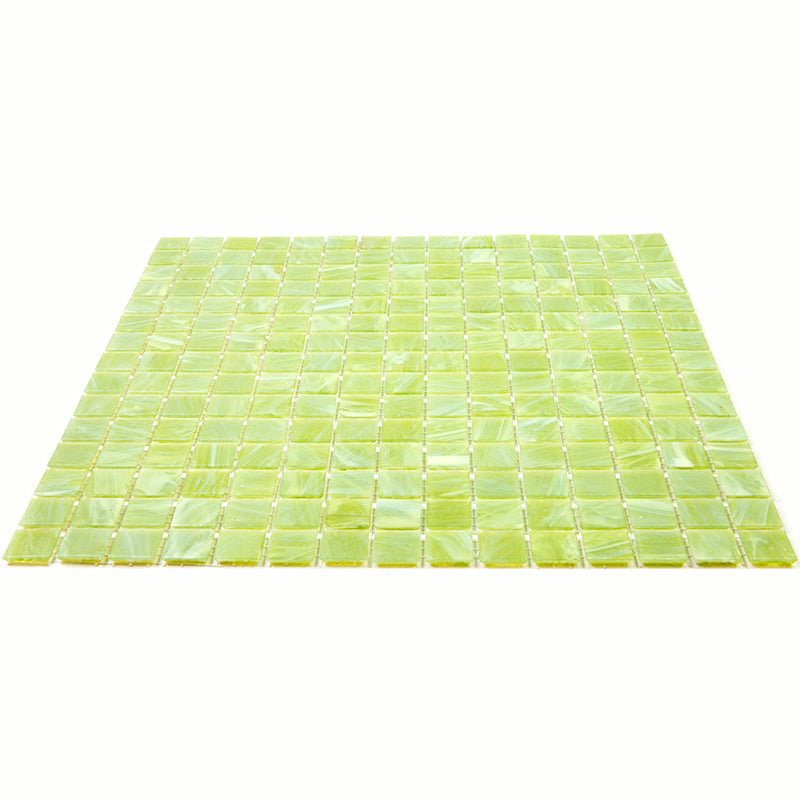 Green Lizard 12x12 Glossy Uniform Square Glass Mosaic Tile (20 pack, 20 sq ft/case) - Sample