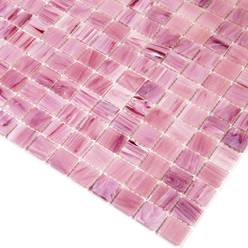 Light Red 12x12 Uniform Square Glossy Glass Mosaic Tile (20 pack, 20 sq ft/case) - Sample