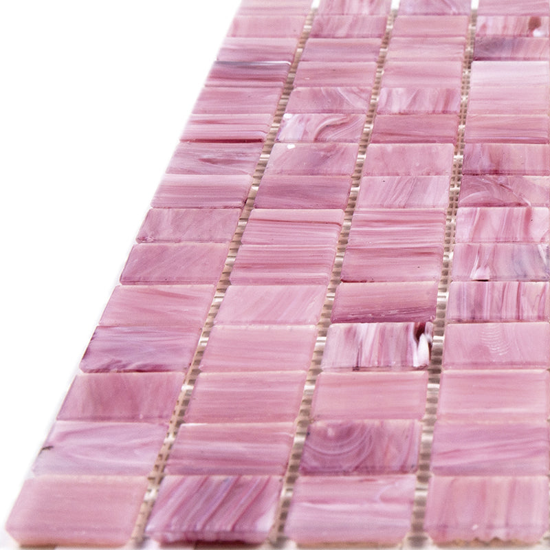 Light Red 12x12 Uniform Square Glossy Glass Mosaic Tile (20 pack, 20 sq ft/case) - Sample