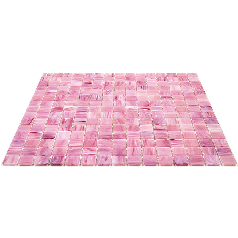 Light Red 12x12 Uniform Square Glossy Glass Mosaic Tile (20 pack, 20 sq ft/case) - Sample