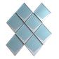 Solace 12x9 Blue Metallic Silver Glass Mosaic Diamond Wall Tile (5 Pack, 3.91 sq ft/case) - Sample