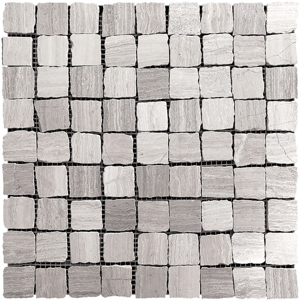 Light Gray 12x12 Matte Square Marble Mosaic Tile (5 pack, 5 sq ft/case) - Sample
