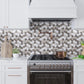 Gray White 11x12 Multi-shaped Polished Marble Mosaic Tile (5 pack, 4.46 sq ft/case) - Sample