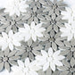 Gray White 11x12 Multi-shaped Polished Marble Mosaic Tile (5 pack, 4.46 sq ft/case) - Sample
