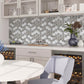 Gray White 11x12 Multi-shaped Polished Marble Mosaic Tile (5 pack, 4.46 sq ft/case) - Sample