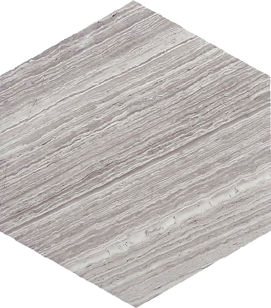 Light Gray 10x10 Honed Hexagon Marble Tile (5 pack, 2.95 sq ft/case) - Sample