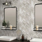 12x13 Wooden Gray Herringbone Tile