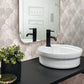 Light Gray 12x12 Polished Semicircular Marble Mosaic Tile (5 pack, 4.83 sq ft/case) - Sample