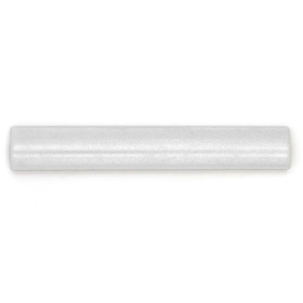 Light Gray 1.25x8 Matte Glossy Ceramic Bullnose Tile Trim (10 pack, 0.667 sq ft/case) - Sample