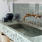 3x6 Stone Blue Polished Glass Mosaic Tile