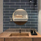 4x16 Coin Gray Glass Tile