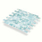 Aqua 12x12 Matte Brick Glass Mosaic Tile (10 pack, 9.5 sq ft/case)