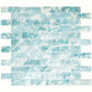 Aqua 12x12 Matte Brick Glass Mosaic Tile (10 pack, 9.5 sq ft/case)