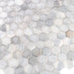 Grey 12x12 Matte Hexagon Glass Mosaic Tile (10 pack, 9.6 sq ft/case)