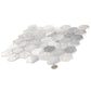 Grey 12x12 Matte Hexagon Glass Mosaic Tile (10 pack, 9.6 sq ft/case)