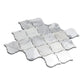 White 11x11 Polished Arabesque Calacatta Marble Mosaic Tile (5 pack, 5.35 sq ft/case)