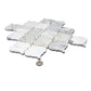 White 11x11 Polished Arabesque Calacatta Mosaic Tile (5 pack, 5.35 sq ft/case) - Sample