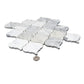 White 11x11 Polished Arabesque Calacatta Marble Mosaic Tile (5 pack, 5.35 sq ft/case)