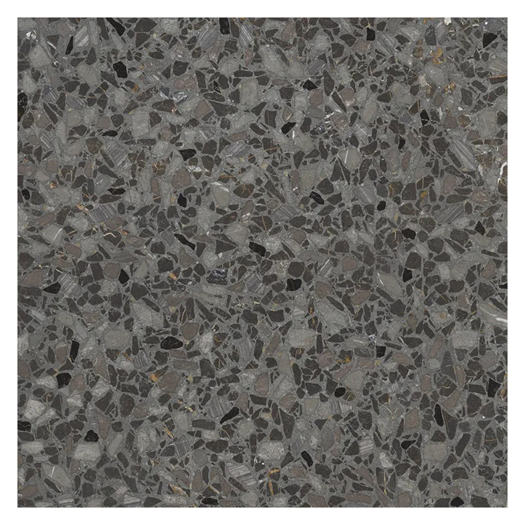 Charcoal Black with Gray Flecks 36x36 Matte Square Porcelain Large Format Tile (1 pack, 8.72 sq ft/case)