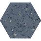 Blue 8x9 Matte Hexagon Porcelain Tile (25 pack, 9.93 sq ft/case)