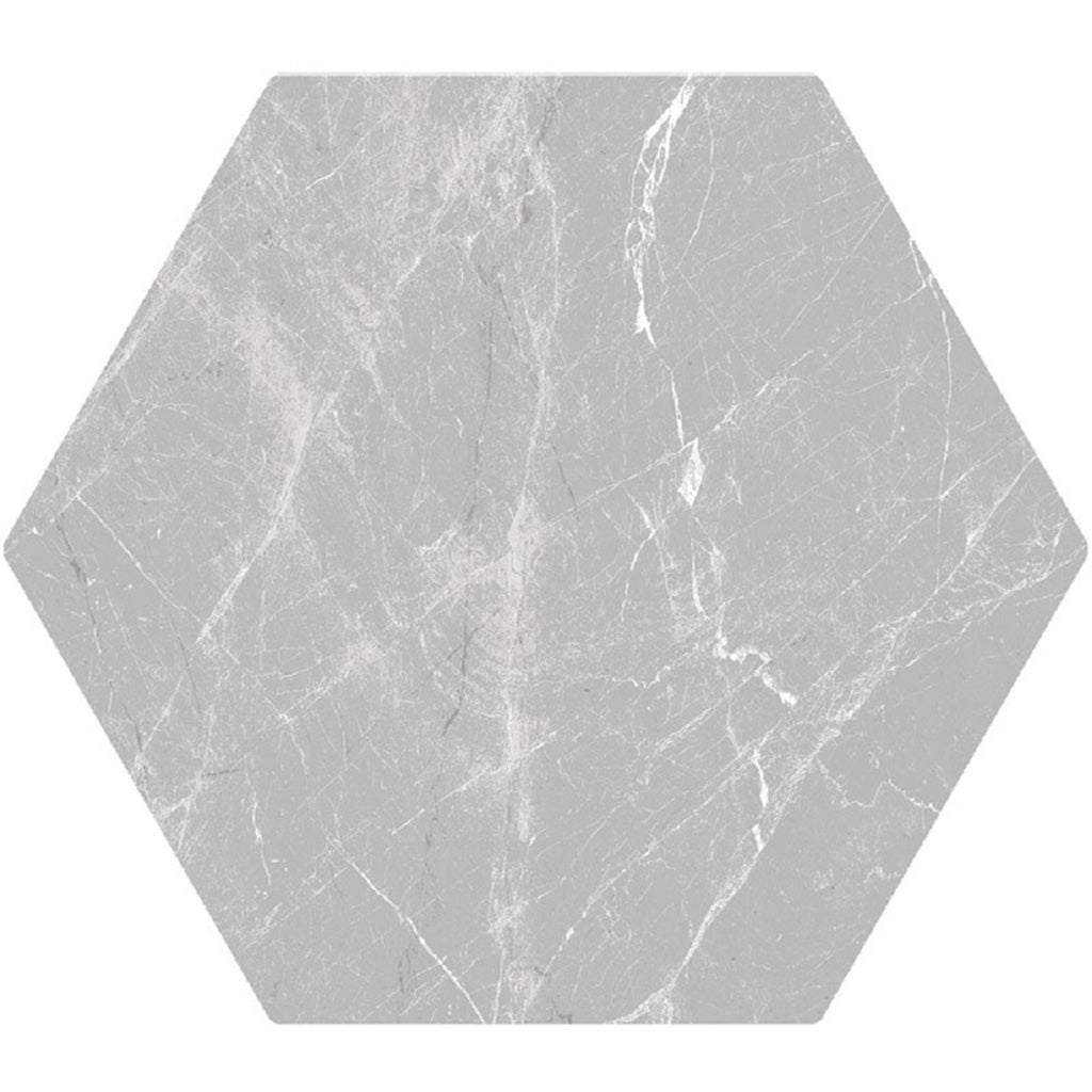 Light Gray Hexagonal Porcelain Tile