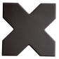 Graphite Black 5x5 Matte Cross Porcelain Tile (34 pack, 5.31 sq ft/case)
