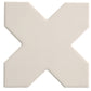 Light Gray 5x5 Matte Cross Porcelain Tile (34 pack, 5.31 sq ft/case) - Sample