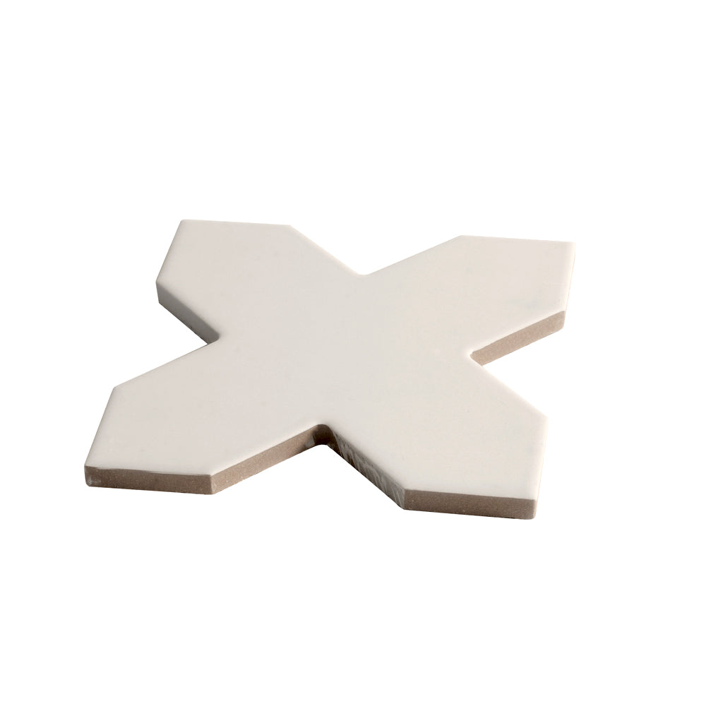 Light Gray 5x5 Matte Cross Porcelain Tile (34 pack, 5.31 sq ft/case) - Sample