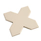 Ecru Taupe 5x5 Matte Cross Porcelain Tile (34 pack, 5.31 sq ft/case)