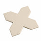 Sage Green 7" Star with Ecru Taupe 5" Cross Matte Porcelain (10.62 sq ft/case) - 68 Pack-sample