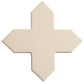 Ecru Taupe 5x5 Matte Cross Porcelain Tile (34 pack, 5.31 sq ft/case)
