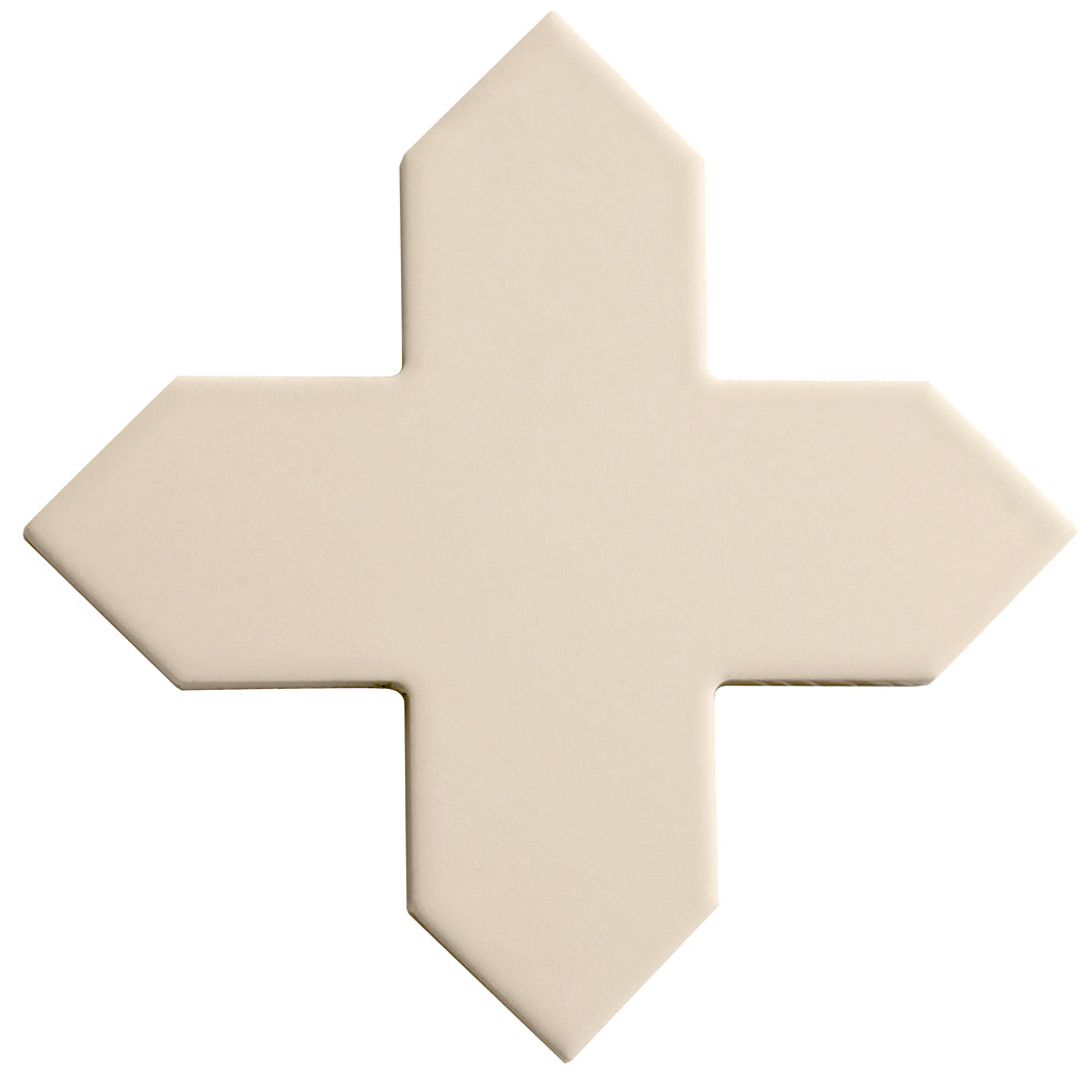 Ecru Taupe 5x5 Matte Cross Porcelain Tile (34 pack, 5.31 sq ft/case)