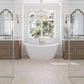 Ecru Taupe 5x5 Matte Cross Porcelain Tile (34 pack, 5.31 sq ft/case)