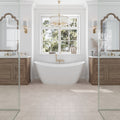 Ecru Taupe 5x5 Matte Cross Porcelain Tile (34 pack, 5.31 sq ft/case)