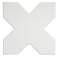Pure White 5x5 Matte Cross Porcelain Tile (34 pack, 5.31 sq ft/case) - Sample