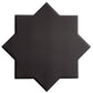 Graphite Black 7x7 Matte Star Porcelain Tile (34 pack, 5.31 sq ft/case)