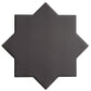 Graphite Black 7" Star with Pure White 5" Cross Matte Porcelain (10.62 sq ft/case) - 68 Pack-sample