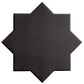 Graphite Black 7x7 Matte Star Porcelain Tile (34 pack, 5.31 sq ft/case) - Sample