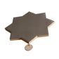Graphite Black 7x7 Matte Star Porcelain Tile (34 pack, 5.31 sq ft/case)
