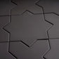 Graphite Black 7x7 Matte Star Porcelain Tile (34 pack, 5.31 sq ft/case)