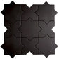 Graphite Black 7x7 Matte Star Porcelain Tile (34 pack, 5.31 sq ft/case)