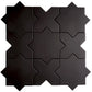 Graphite Black 7x7 Matte Star Porcelain Tile (34 pack, 5.31 sq ft/case) - Sample