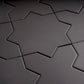 Graphite Black 7x7 Matte Star Porcelain Tile (34 pack, 5.31 sq ft/case) - Sample